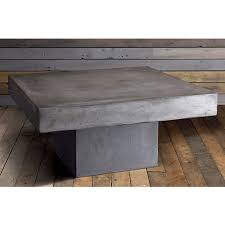 Solid Coffee Table Still With Plenty Of Room For The Toes Concrete Coffee Table Coffee Table Cb2 Coffee Table