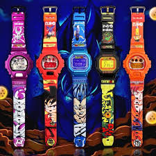 The dragon ball z logo is circumscribed on the case back and featured on the special package. Casio G Shock Dragon Ball Custom Design Digital Watch Collection Goku Watch Dbz Dragon Ball Watch Anime Watch Shopee Malaysia