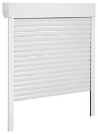 Volet Roulant Aluminium Motorise Blanc L 180 Cm X H 215 Brico Depot