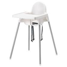Ikea S Antilop Highchair With Safety Belt White Silver Color And Antilop High Ikea High Chair Antilop High Chair Best High Chairs