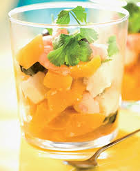 Recette Fraicheur Verrines De Mangue Et Crevettes Recette Verrines Mangue Recette Fraicheur Aperitif