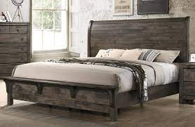 Lay the head on the floor face down. New Classic Furniture Blue Ridge King Bed W Bench Footboard In Rustic Gray