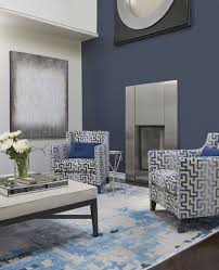 Hale Navy Accent Wall With Gray Owl Navy Living Rooms Living Room Design Inspiration Living Room Color