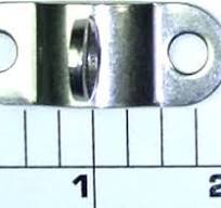 33R-200 Clamp, Rod, Metal, Ringed (Classic Thin Style) (Optional) (Made in China, Brushed Stainless)