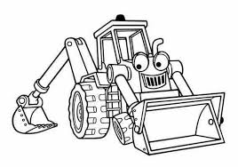 Top 10 bob the builder coloring pages for kids Muck Bob The Builder Coloring Page