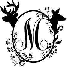 Buck And Doe Silhouette Google Search Mailbox Monogram Monogram Vinyl Decal Buck And Doe