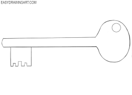 How To Draw A Key Easy Drawing Tutorial Easy Key Drawings Very Easy Drawing