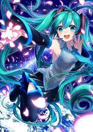 Miku Flores Rosas Hatsune Miku Anime Miku Hatsune Vocaloid