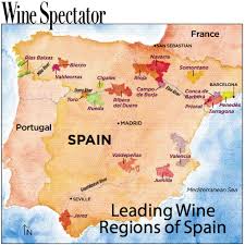 The Leading Wine Regions Of Spain Wine Map Spanish Wine Wine From Spain
