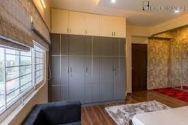 The sliding door can have a different kind of texture. Swing Door Wardrobe Interior Designers In Bangalore