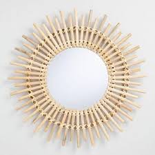 Silver breeze sun mirror | contemporary mirrors at dmo ltd. Sun Burst Round Rattan Mirror Frame à¤® à¤°à¤° à¤« à¤° à¤® In Bareilly Navya Export Id 22692180091
