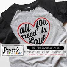 All You Need Is Love Svg Scribble Downloads