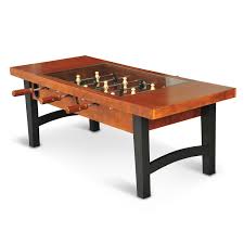 The 2 in 1 foosball & coffee table in black features telescopic rods easily glide from side to side while players control hand painted foosball men with octagonal solid wood handles. Foosball Coffee Table Deals On 1001 Blocks