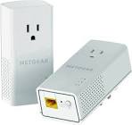 PowerLine AV2 1200Mbps Adapter Kit with Filtered Power Socket Pass-Through PLP1200-100PAS Netgear