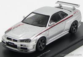 Seit über 10 jahren auf schweizer strassen unterwegs. Kyosho 03383s Masstab 1 43 Nissan Skyline R34 Gt R Nismo S Tune 1989 Silver