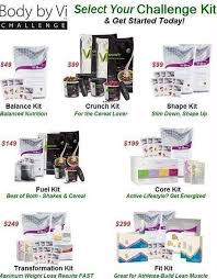 The Different Challenge Kits Body By Vi Visalus How To Slim Down