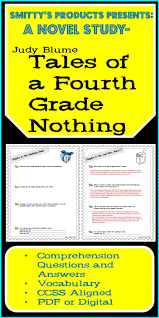 A Novel Study Tales Of A Fourth Grade Nothing In 2020 Novel Studies Elementary Resources Teachers Pay Teachers Seller