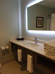 Illuminated Back Lit Mirror With Led Cord Light Bathroom Mirror Bathroom Lighting Bathroom Photos