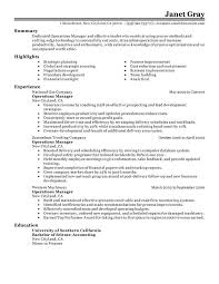 Unforgettable Operations Manager Resume Examples To Stand Out Myperfectresume