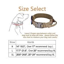 The diagram below will help you find the correct size for your dog or cat. Tactical Dog Collar With Usa American Flag Military Dog Collar Thick With Handle Heavy Duty Nylon K9 Adjustable Perfectforpooch Com