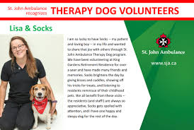 See full list on petpartners.org Therapy Dogs St John Ambulance Peel Dufferin Branch