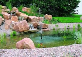 Fontaines Pierre Jaillissante Petit Bassin Ruisseau Obi Vous Conseille Brunnen Miniteich Quellstein