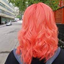 Neon Peach Hair Color Unicorn Hair Dye Peach Hair Pretty Hair Color Neon Hair