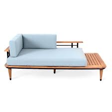 It comes up with an umbrella that makes you feel comfortable to sit in your garden. Cambridge Casual Mosko Teak Wood Outdoor Daybed With Blue Spruce Cushions Hd 460123t The Home Depot Outdoor Daybed Patio Loveseat Teal Cushions