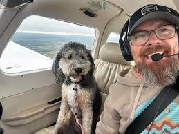 Our newest co-pilot, Pepper, took her first flight and absolutely loved  it!🐶🙌