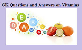 The food component present in sugar is. Gk Quiz On Vitamins
