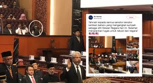 Parlimen malaysia terdiri daripada dewan rakyat dan dewan negara atau senat. Tu Siapa Tu Tan Sri Kelibat Lelaki Misteri Di Dewan Negara Cetus Tanda Tanya