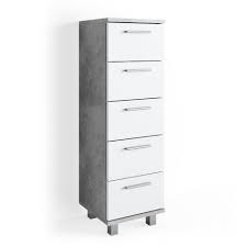 Du findest einfach nicht den passenden badezimmerschrank? Vicco Midischrank Badschrank Ilias Weiss Beton Bad Schrank Badregal Badezimmer Online Kaufen Otto