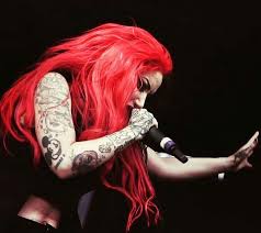 Pin By Bryanda On New Years Day Ashley Costello New Years Day Band Ladies Of Metal