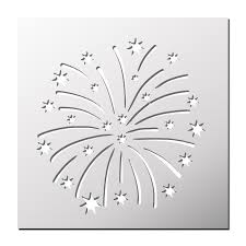 Pochoir Feu D Artifice Feu D Artifice Dessin Pochoir Feu D Artifice