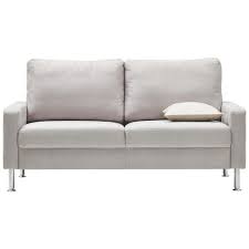Dieser raum bietet die möglichkeit, ein sofa oder eine kommode zu platzieren. Hom In Zweisitzer Sofa Mikrofaser Grau Sofas Ecksofas Gunstiger Kaufen