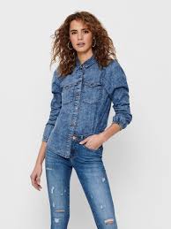 This product is currently unavailable see similar items that are available for purchase now! Puff Sleeve Denim Shirt Only