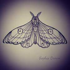 Moth Tattoo Designs Grey Ink Moth Tattoo Art Design Moth Tattoo Moth Tattoo Design Art Tattoo