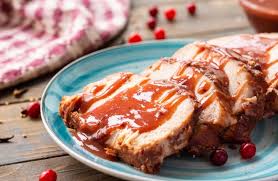 So festive, perfect for holiday entertaining! Cranberry Crock Pot Pork Loin Julie S Eats Treats