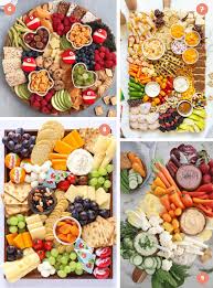 Kid-friendly birthday party food spread with pizza and fruit