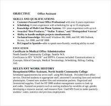 Enjoy our curated gallery of over 50 free resume templates for word. Free 9 Sample Office Assistant Resume Templates In Pdf Ms Word