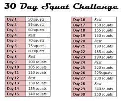 30 Day Ab Challenge Calendar For Men 30 Day Squat Challenge Squat Challenge 30 Day Squat