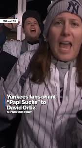 Yankees fans let David Ortiz hear it. 🤣