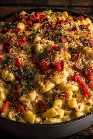 Traeger Baked Pimento Bacon Mac Cheese Smoked Food Recipes Bacon Mac And Cheese Traeger Grill Recipes
