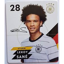 Leroy sane is a 24 years old german football player who is a winger for the champions league winner, bayern munich. Rewe Em 2020 Dfb Sammelkarten Normale Nr 28 Leroy Sane Plus 1 Spezielle Toysagent Sonderkarte Amazon De Spielzeug