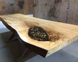 Toronto Live Edge Table Single Slab Maple Slab By Treegreenteam Live Edge Table Live Edge Dining Table Live Edge Coffee Table