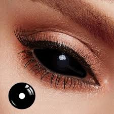 Image result for black sclera contacts