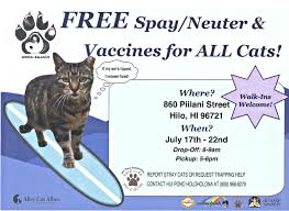 Maybe you would like to learn more about one of these? Free Cat Spay Neuter Clinic In Hilo Big Island Now
