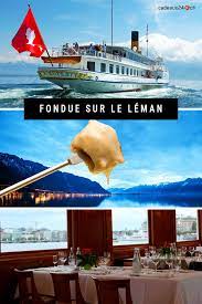 croisiere fondue sur le lac leman
