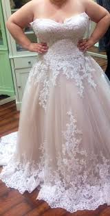 Has Anyone Added An Illusion Neckline To A Strapless Wedding Dress Ball Gowns Wedding Plus Size Wedding Gowns Wedding Dresses