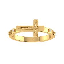 Rosary ring mary miraculous medal with gold stamped prayer card. The Rosary Ring Alapatt Diamonds